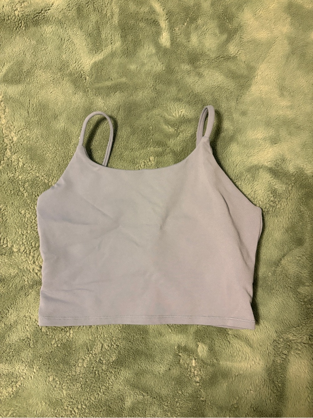 Cropped light blue Spaghetti-Strap Cami